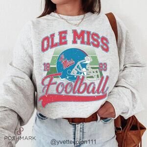 1893 Olemiss Rebels Football Ncaa Sweatshirt Grey